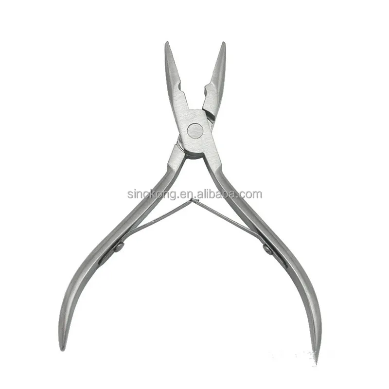 Wholesale stainless hair extension plier for apply micro ring beads link plier hair extension tools