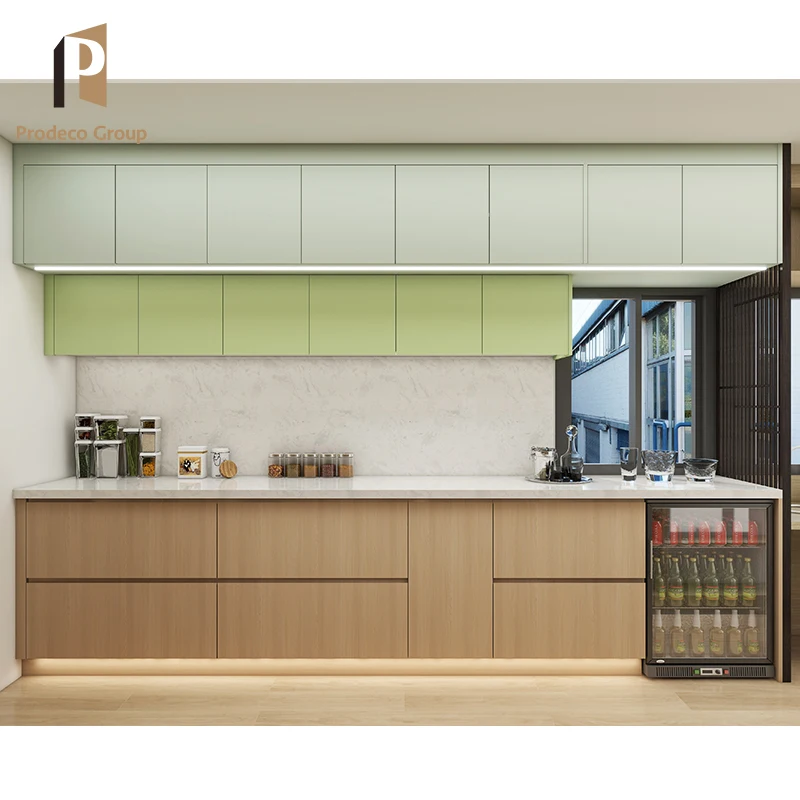 Melamine Mdf Black Lacquer Wood Small Units Modular Kitchen Cabinet Furniture Custom Kitchen Cabinets