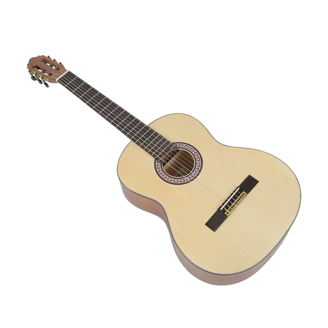 Wholesale IRINS300 Classical Beginner Wooden Guitar Natural Wood Color Spruce Panel round Corner Factory Direct