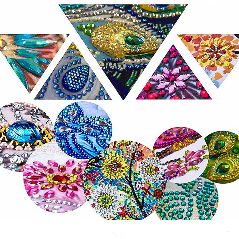 Abstract Peacock Animal Art Wholesale Special Shaped Diamond 5D Diamond Painting Kits AB Crystal Picture DIY Gift Home Decor