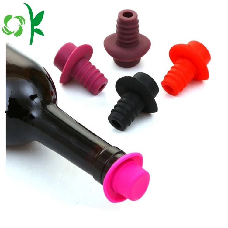 OKSILICONE  Wine Accessories Gift Set Sparkling Beer Bottle Caps Silicone Red Wine Silicone Stopper