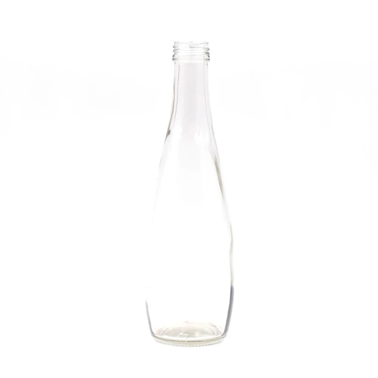 High Quality 330ML Flint Empty Mineral Water Bottle Glass with Lid