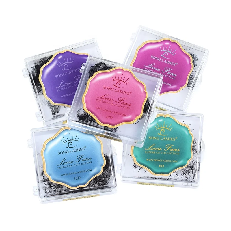 Quality Pbt Material Eyelashes Premade Fans Loose Premade Volume Fans Eyelash Extensions