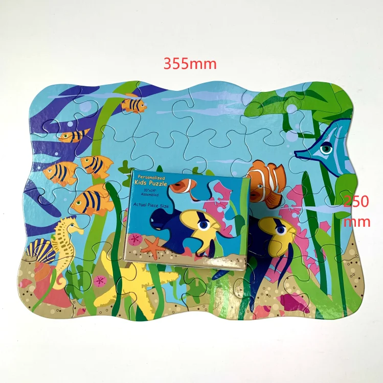 Free samples custom OEM beautiful artwork jigsaw puzzle 24 piece cardboard for jigsaw puzzle