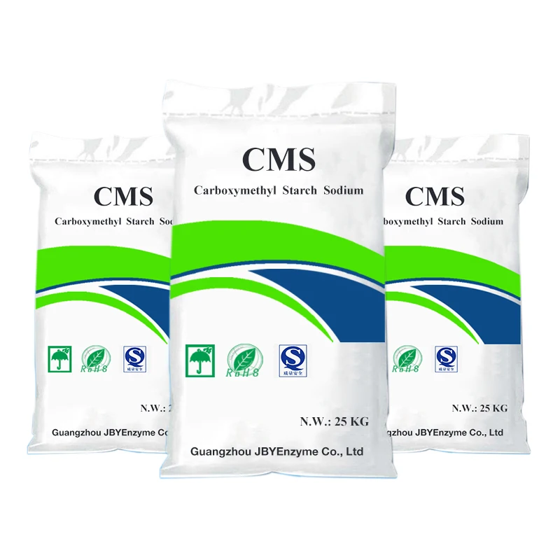 Carboxymethyl starch sodium high degree of substitution high viscosity purity paper textile yarn sizing agent printing paste CMS
