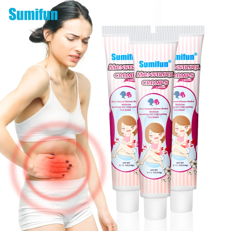 Sumifun Menstrual Cramps Warm Women Uterus Reduce Menstrual Waist Pain Menstrual Cramp Relief Winter Heating Ointment
