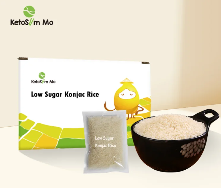 Konjac Foods Factory Wholesale Tasteless  Organic Low Gi Sugar Instant Dry Konjac Rice
