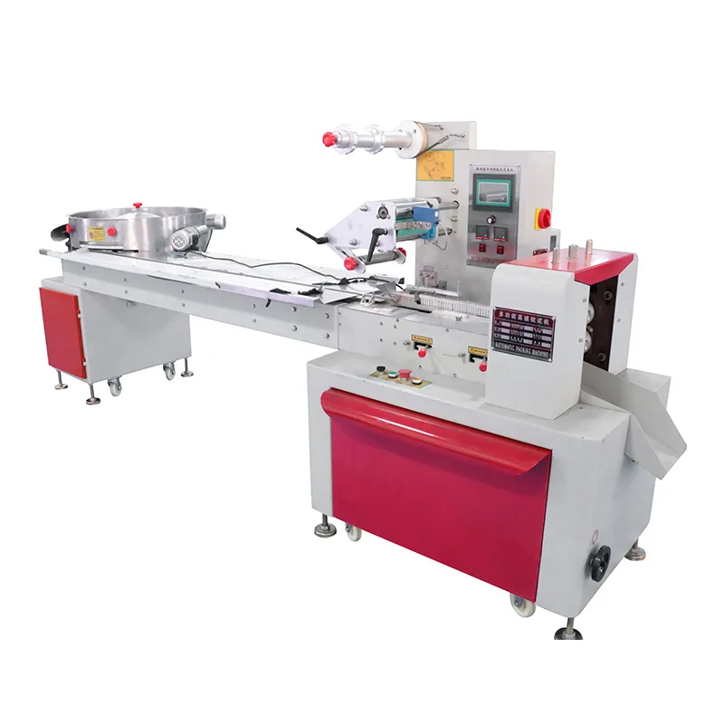 Automatic Servo Control High Speed confectionery  Hard Candy Flow Packing Machine Sweet Candy Bar Horizontal Packaging Machine