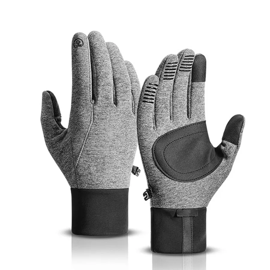 Winter Warm Cotton Gloves Outdoor Sports Windproof Waterproof Bicycle Motorcycle Skiing Hiking Running Touch Screen Compatible