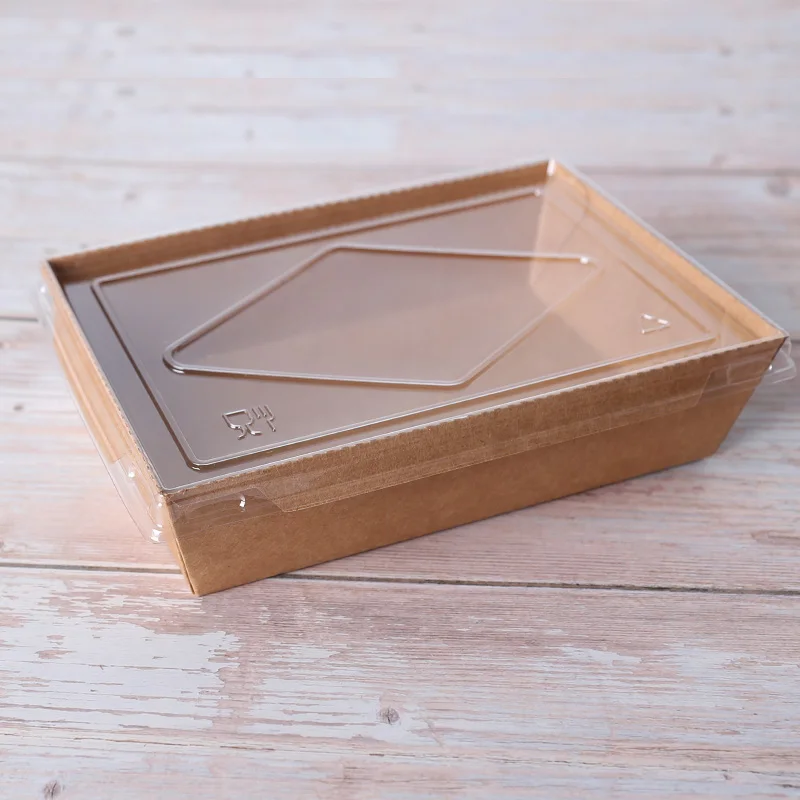 snack food packaging box by food grade kraft paper 700ML