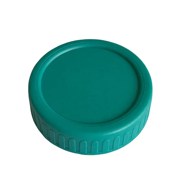 Plastic Screw Cap 70mm 86mm Colored Plastic Mason Jar Lids Fits Wide Mouth with Silicone Rings