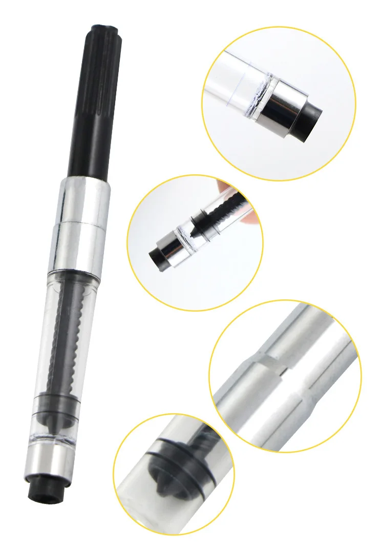 2.6/3.4 international standard Jinhao fountain pen parts high quality high voltage piston refillable ink converter promotional