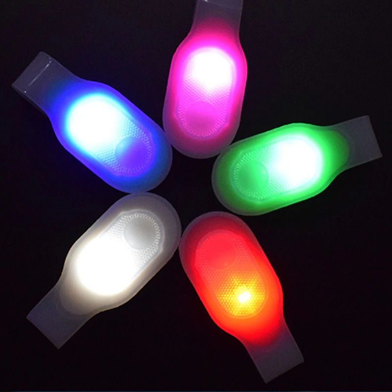 Night Sports Magnetic LED Safety Clip Light Flashing silicone Light Cloth Mini Magnet Clip For Hiking