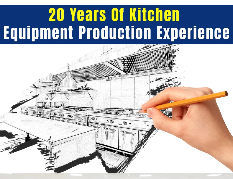 Commercial Kitchen Equipment 2 Burner Freestanding Gas Griddle Full Flat Top Grill with Cabinet