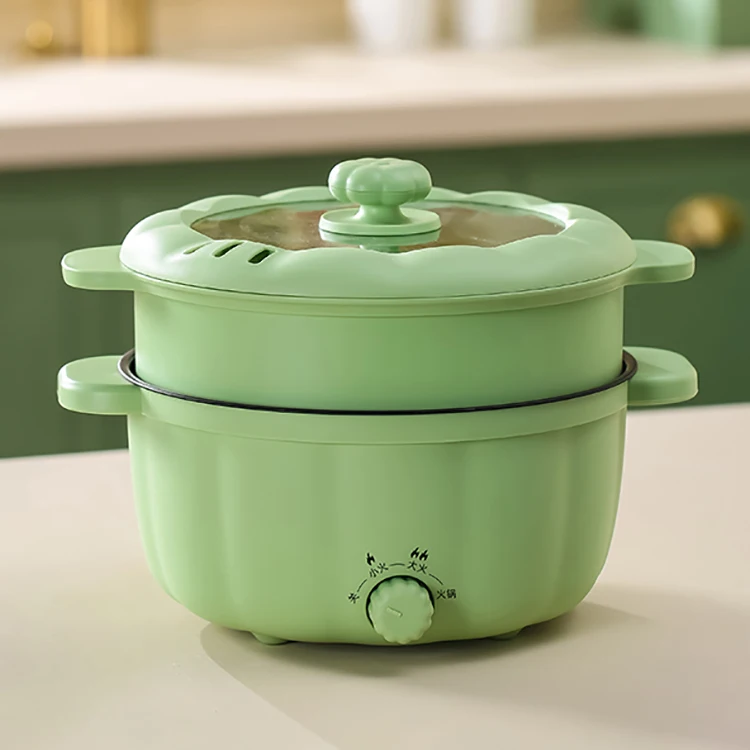 Factory Supply Large capacity Nonstick Electric Cooking Pot Multifunctional Hot Pot With Steamer