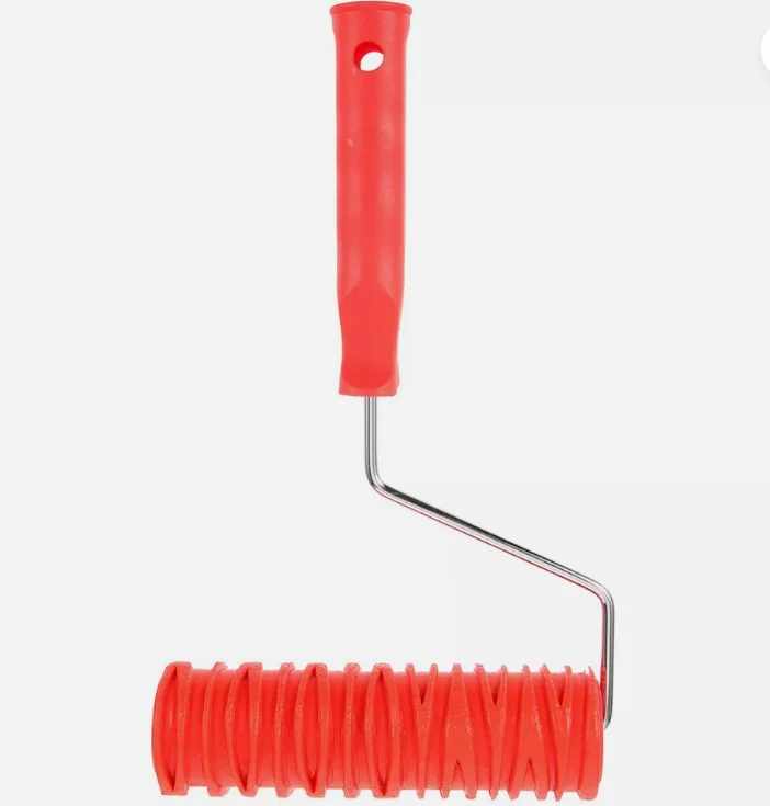 Red Embossing Roller Wall Decoration Sponge Texture Drywall Embossed Decorate