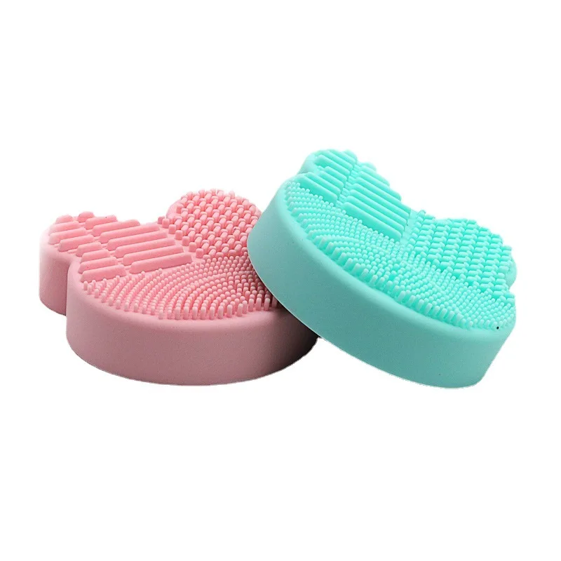 
Silicone Make-up Brush Wash Egg Mickey Cute Bear Shape Make-up Brush Wash Pad Cleaning Pad Drop shipping 