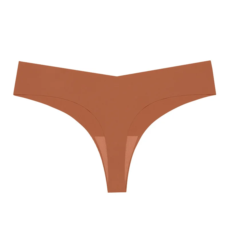 America Europe Size 77% Polyamide 23% Elastane Women Thongs Panties Seamless Soft Ice Silk Underwear