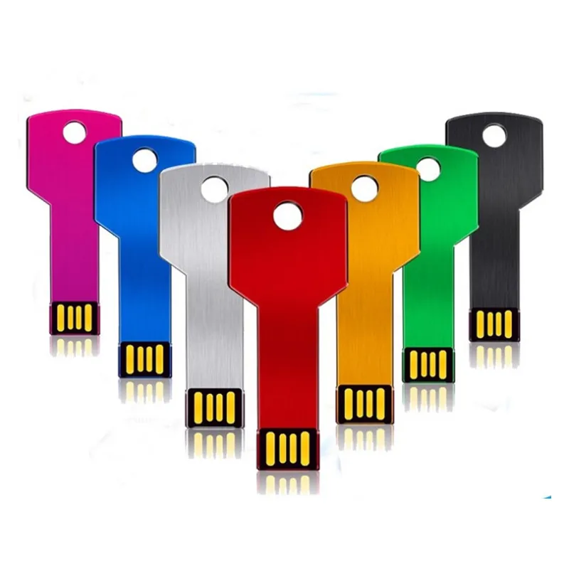 Promotional Business Gifts A- Class Full Real Capacity Key Shape 64MB-128GB USB 3.0 & 2.0 Flash Drive Wholesale