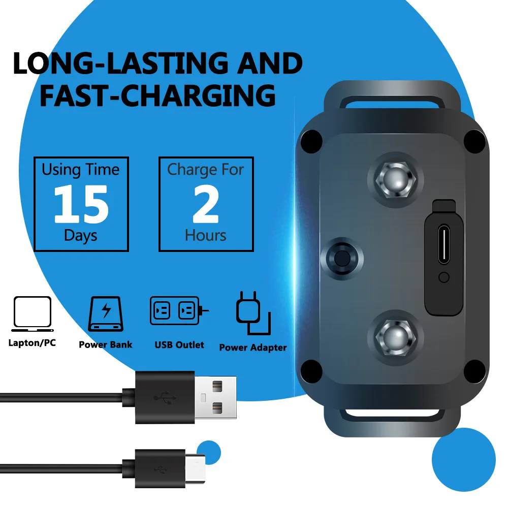 New Trending Pet Training Rechargeable Anti Barking Shock Dog E Collar Training Electric Rechargeable Anti Barking Collar