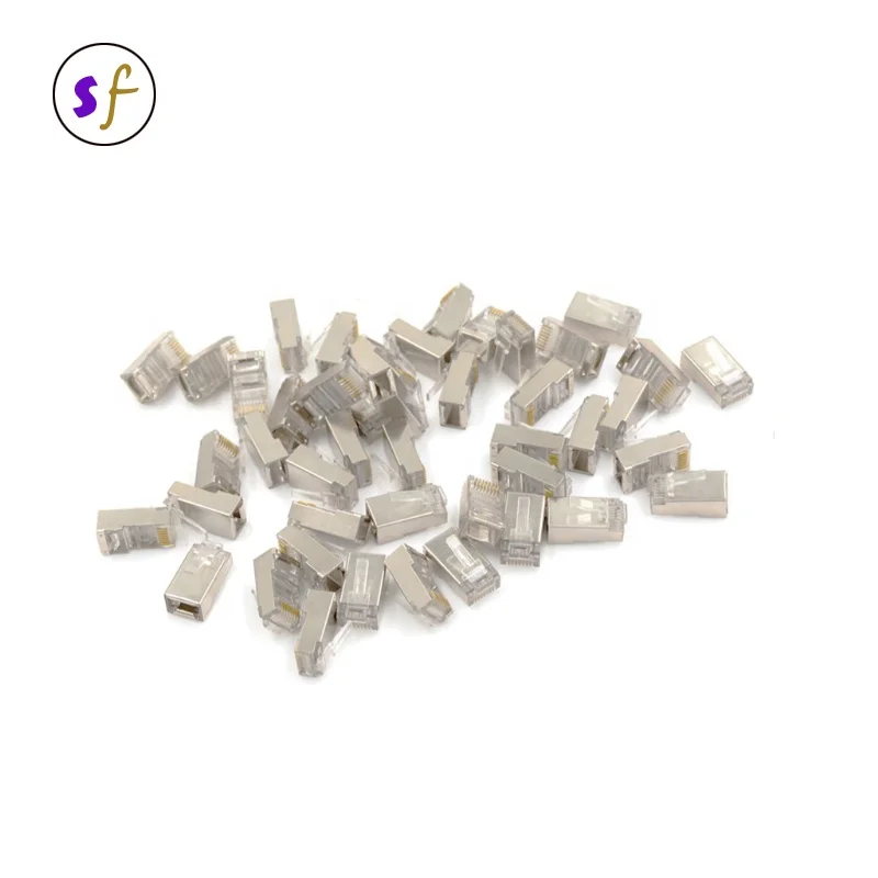 Good Price Easy Assembly Pass Through RJ45 8P8C Cat6 FTP EZ Connector Plug