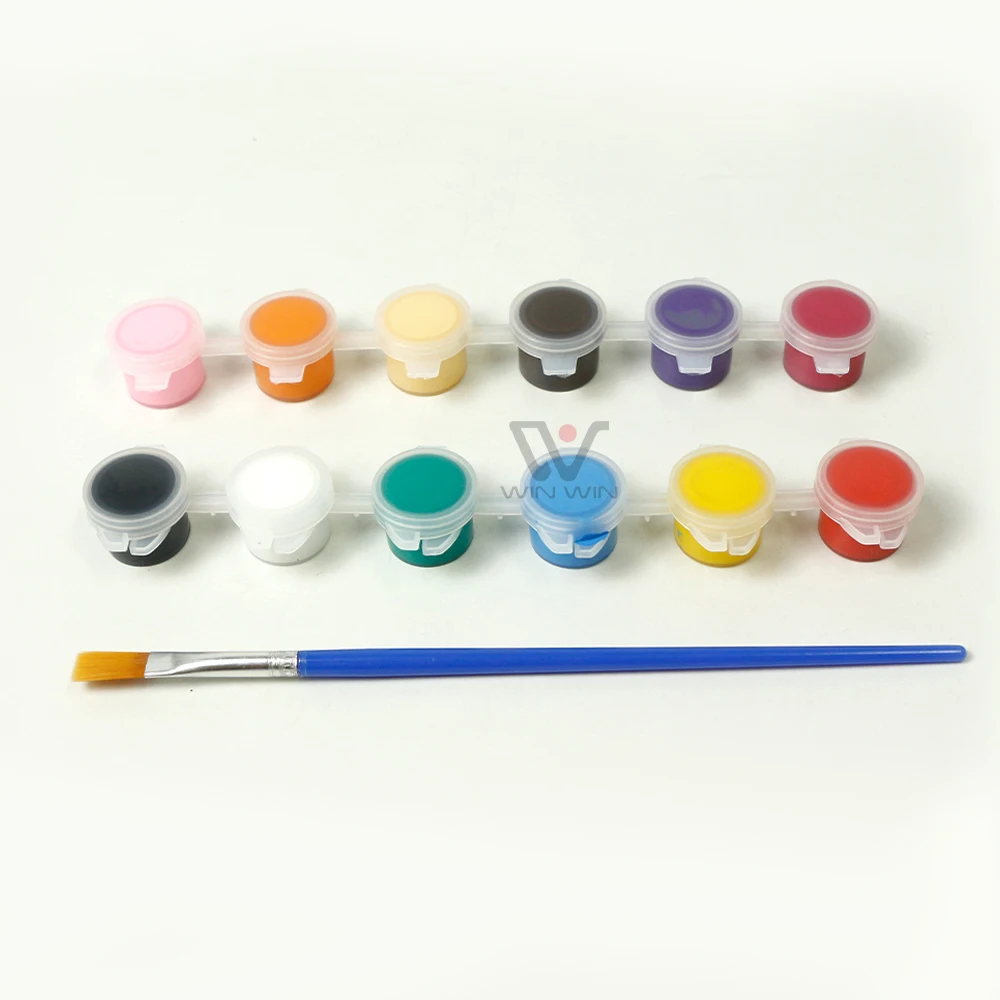 6 Colors Acrylic Watercolor Paint Hand Painted Watercolor Pigment For DIY Drawing Painting School Art Supplies