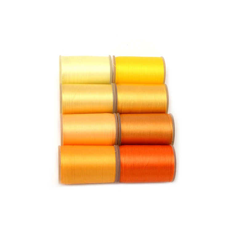 Smooth in bulk 100% spun polyester bonded nylon sewing thread for tassels