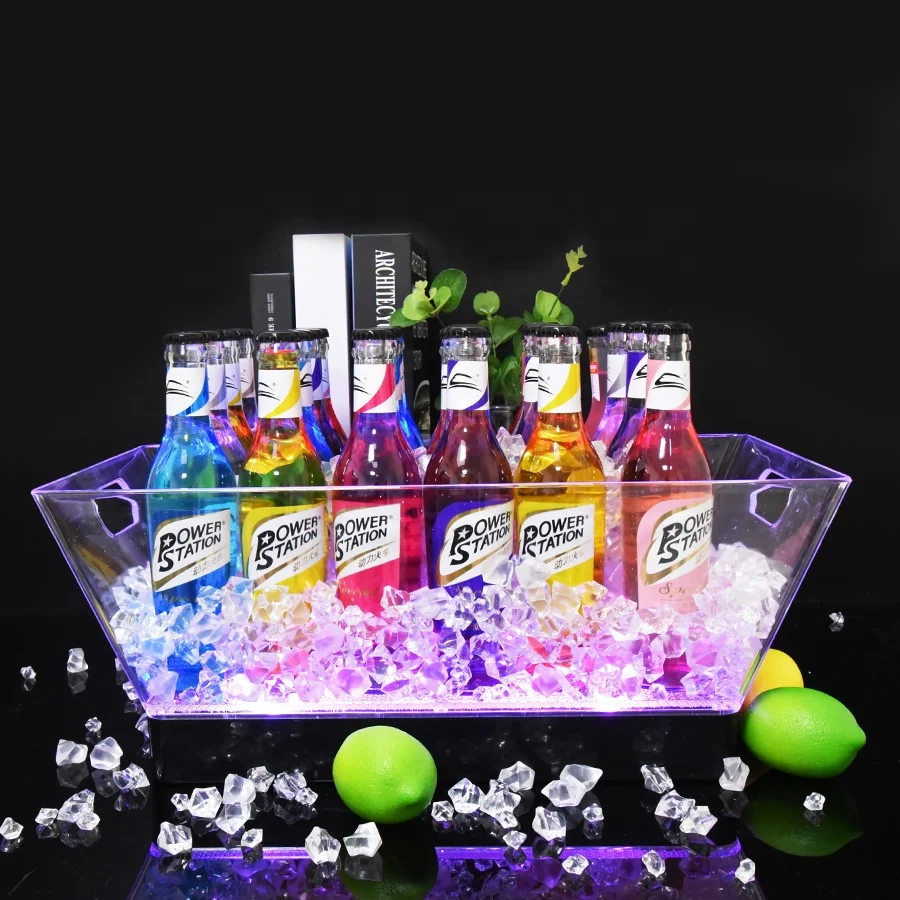 Оптовая продажа Прямая поставка с завода ведро для льда двойными стенками акриловое