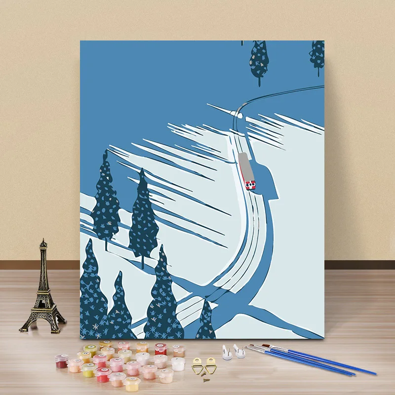 Amazon Hotsale Digital Paintings Cheap DIY Handmade Acrylic painting Tabletop Decorations Canvas Paintings by Number