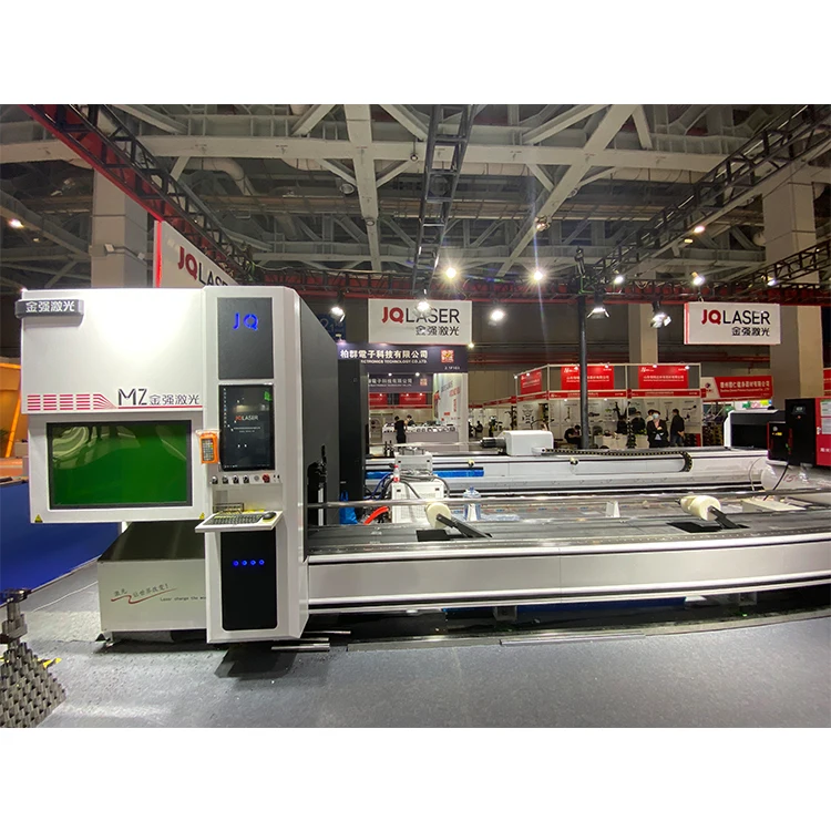 JQLASER  3000W 4000W 6000W  metal tube metal stainless steel 1500 watts fiber laser cutter machine