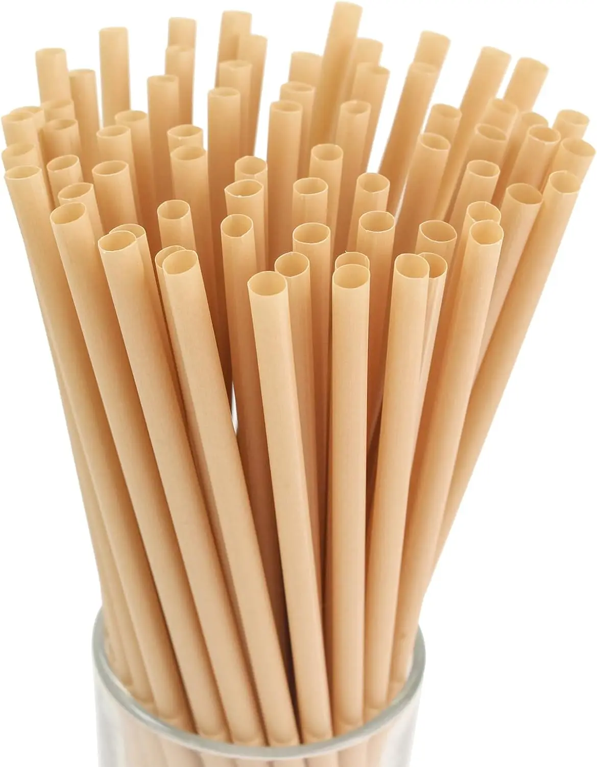 eco-friendly PLA disposable biodegradable sugarcane straws for drinking cocktail smoothie compostable sturdy non-soggy