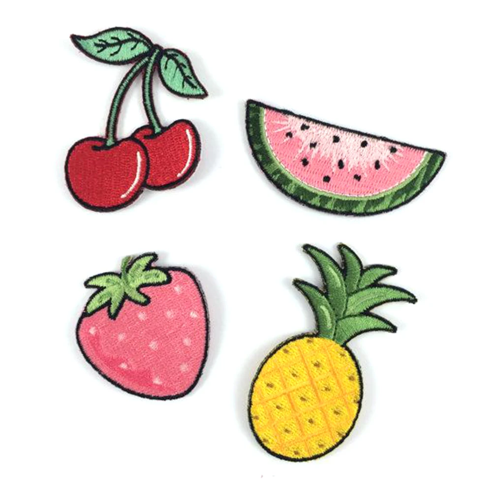 Factory Price No Minimum Iron On Patches Gradient Pattern Custom Embroidered Patches For Clothing