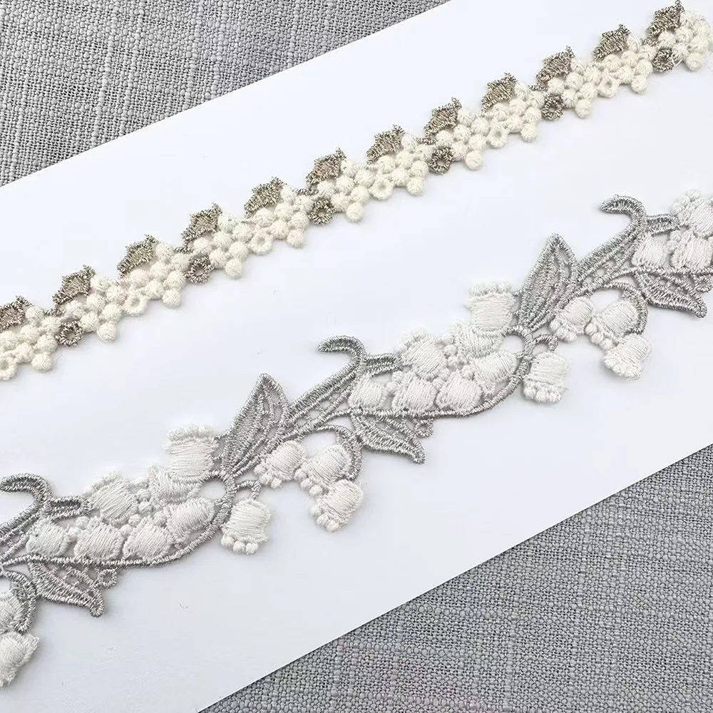 Водорастворимые вышитые кружевные шторы с кисточками