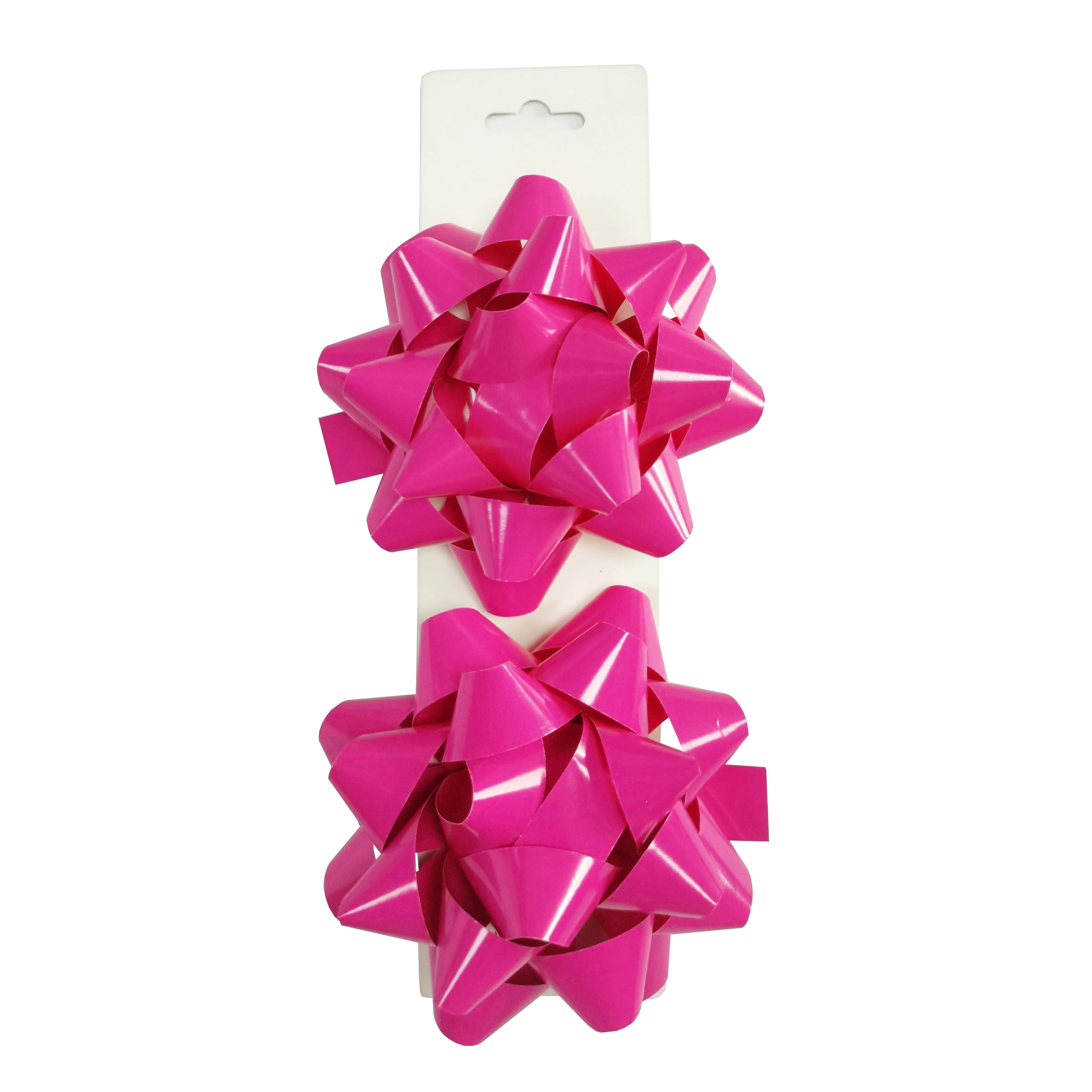 Sweet 16 Birthday Decorations Pink Color Star Bow Present Wrapping Decorative Self Adhesive Gift Star Bow