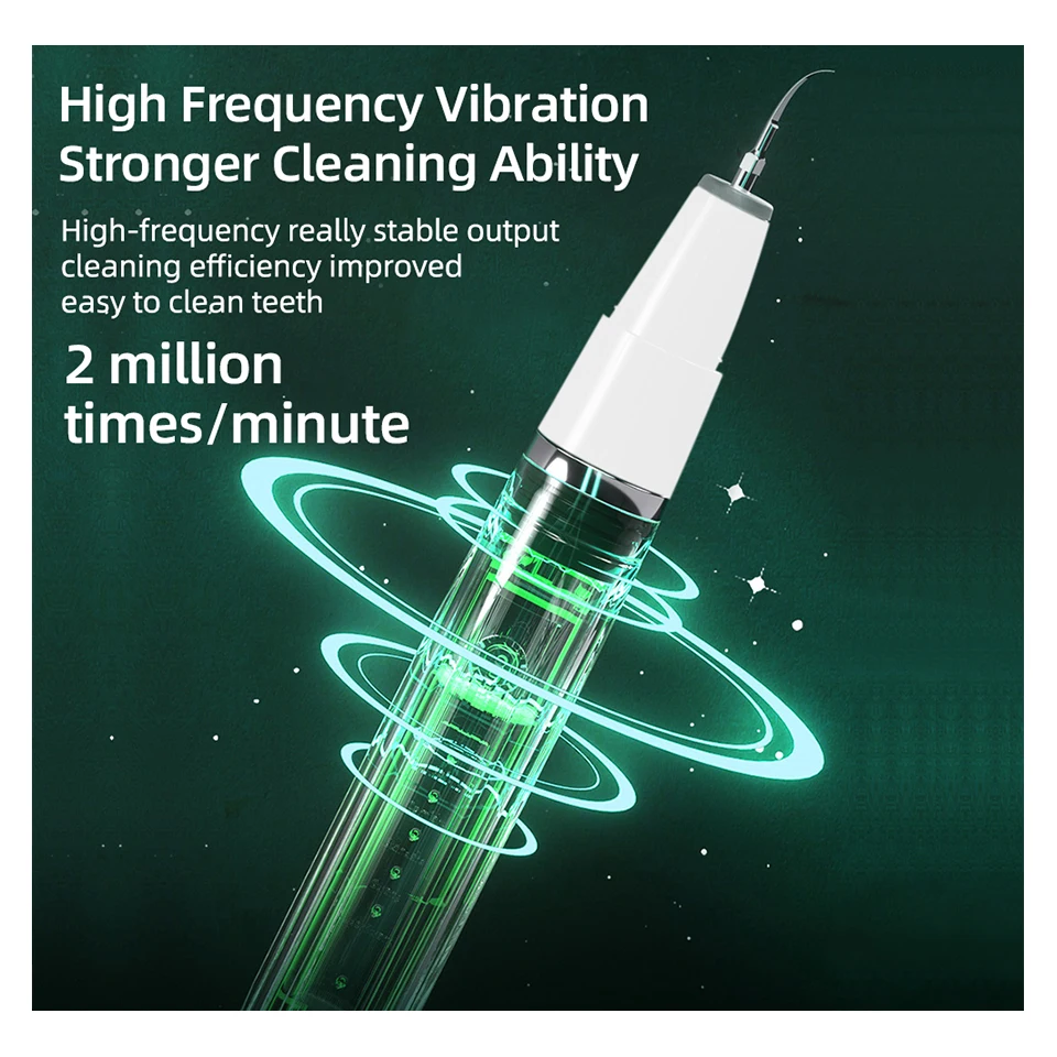 Customized dental ultrasonic washer dental plaqu removal  for Teeth Stains Removal Tartar Teeth Cleaning