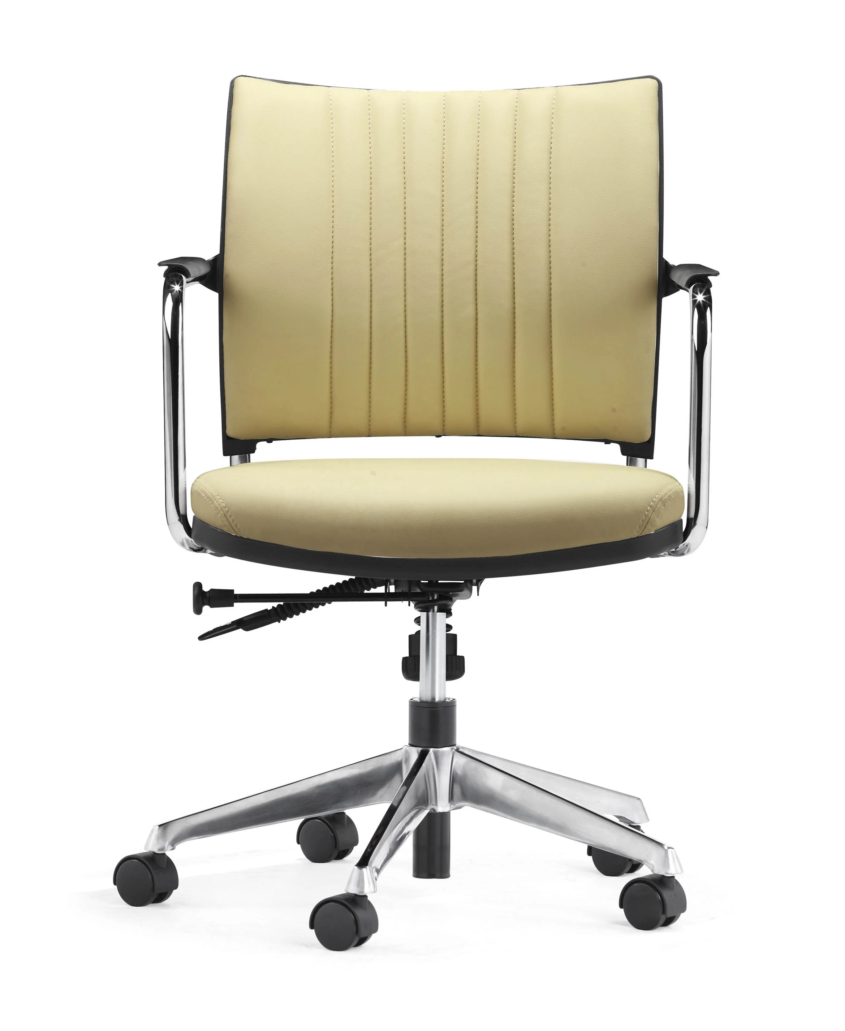 Office hotel project classical style brown genuine leather office chair for office