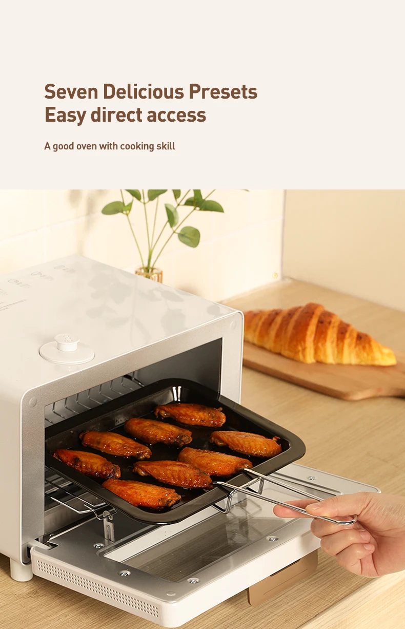 Elegant Universal Steam Oven Toaster Oven Mini 10L Kitchen Bread Baking Oven  with Steam for Single Person