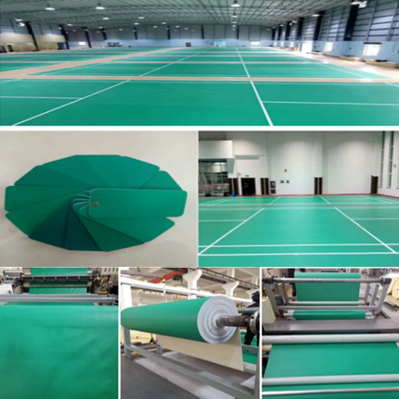 Indoor basketball tennis sports flooring waterproof synthetic badminton court Vinyl PVC flooring roll 4mm/6mm/8mm