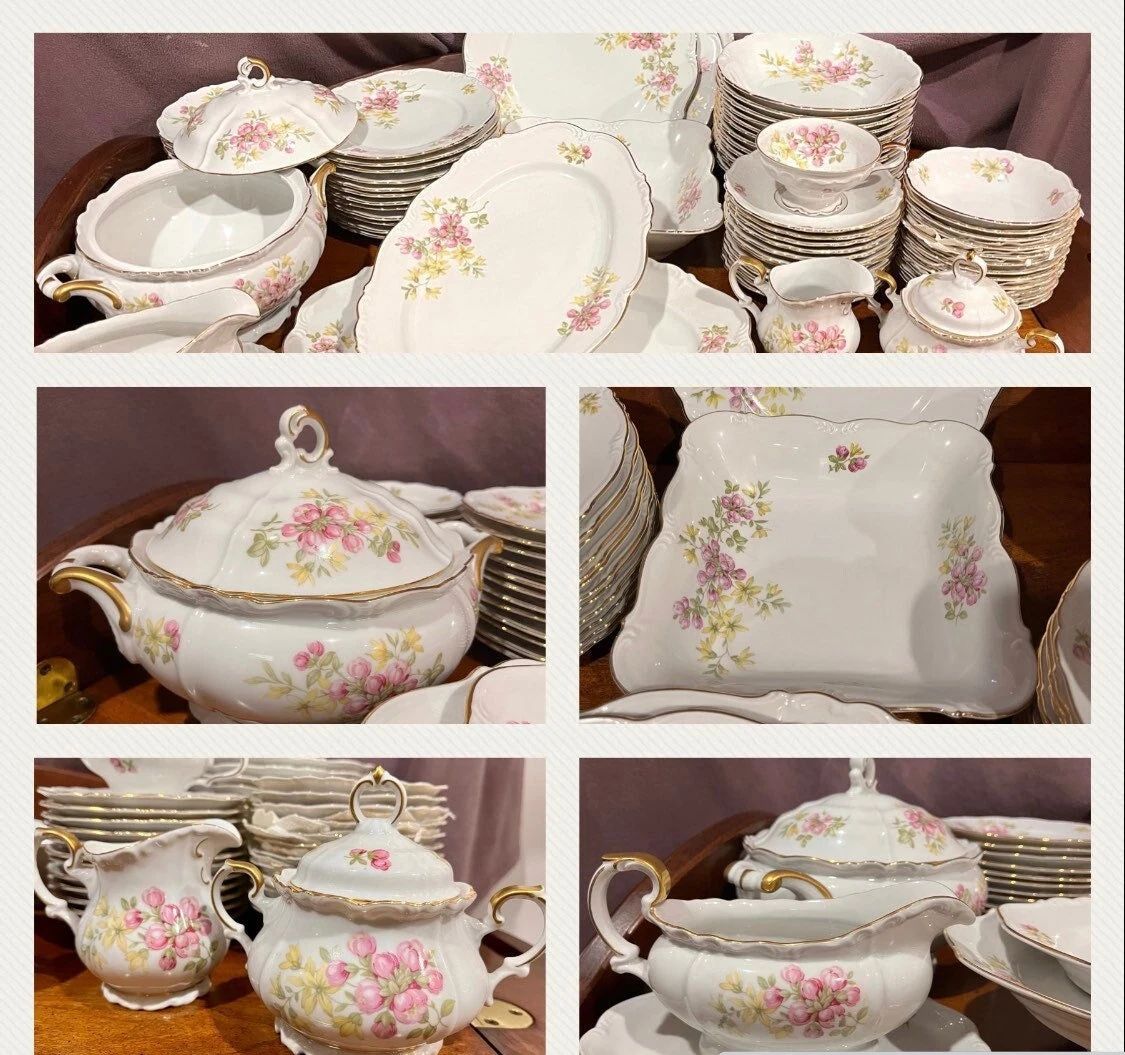 Bavari  Lavish premium Porcelain Dinnerware dinner sets 122pcsWedding Gift, Family Heirloom Elegant Art