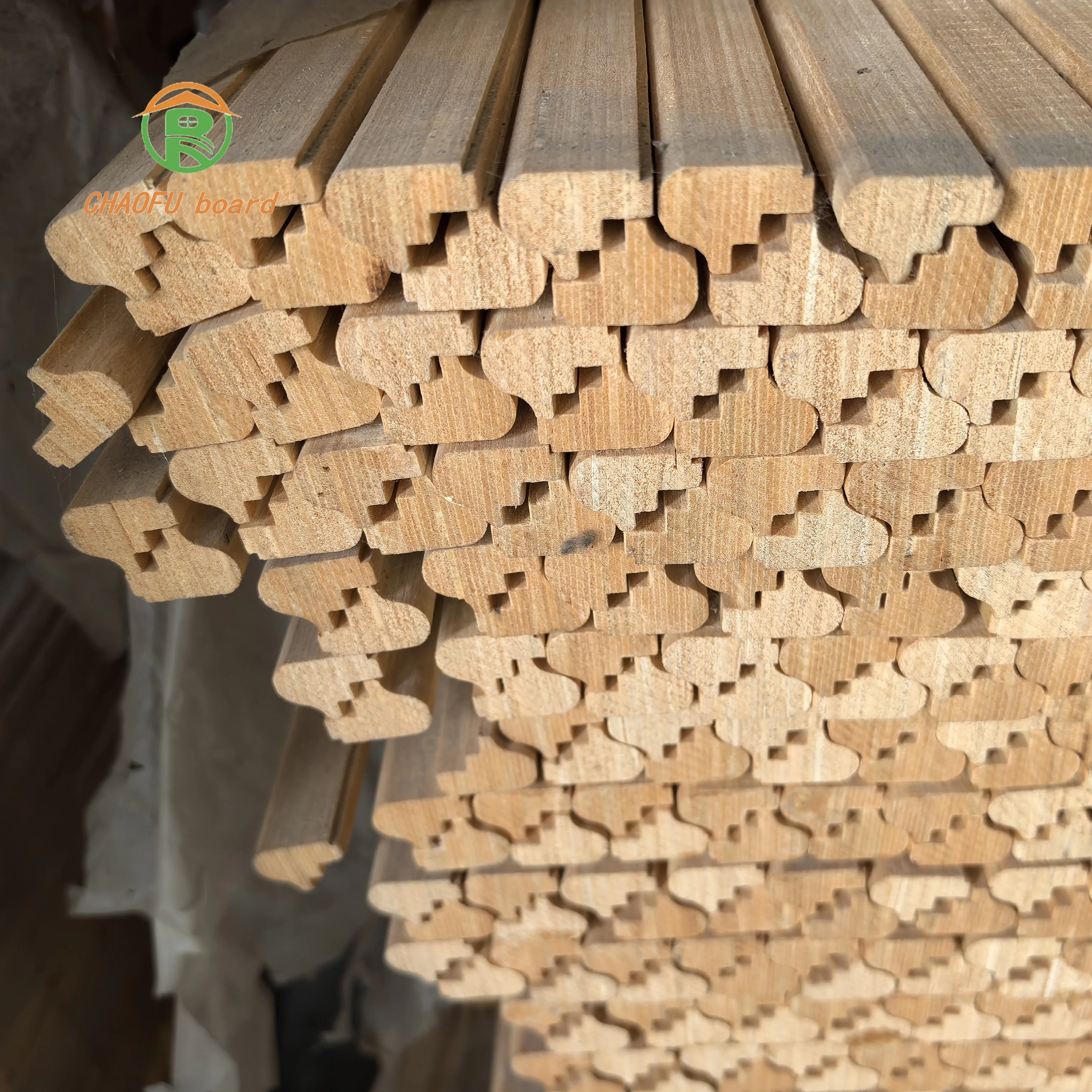 carved wood strips wood skirting line shape customization decoration wood strip chinese factory