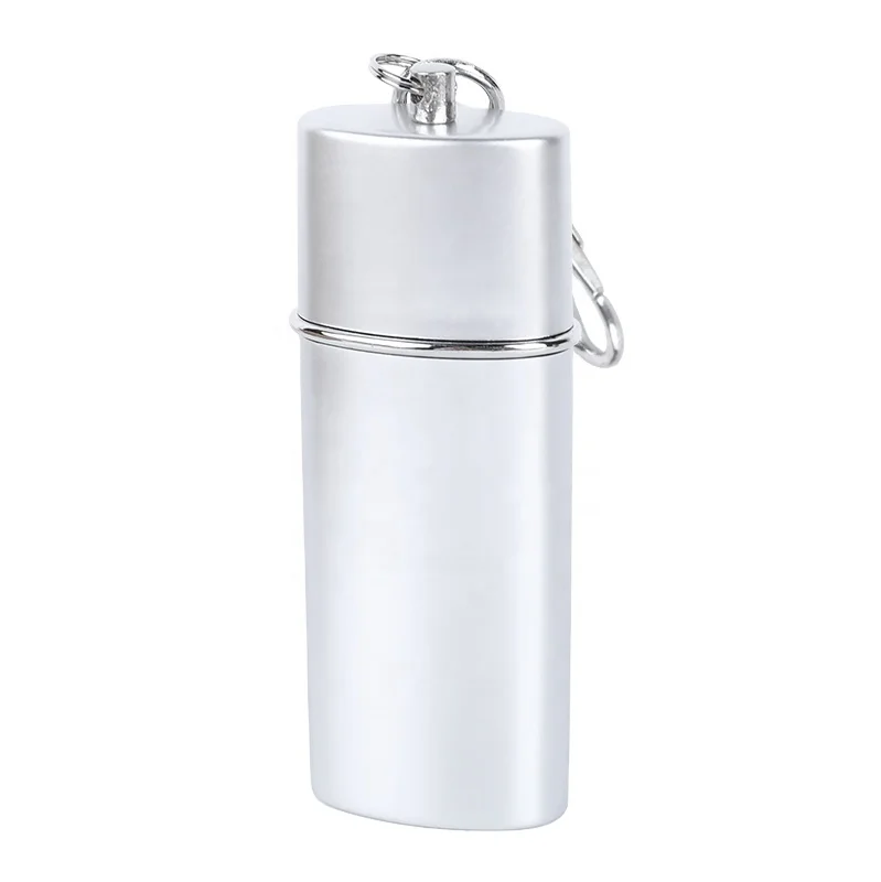 Metal ashtray portable mini key chain Carrying ashtray tray drawer box Portable ashtray key chain Outdoor cigarette wholesale