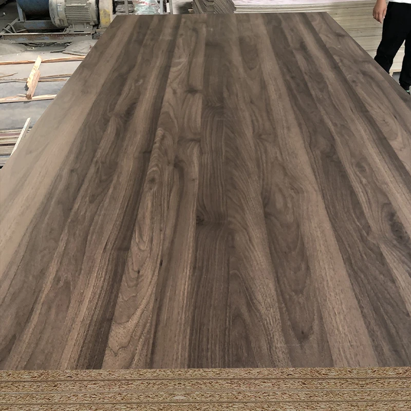 high quality 18mm white high gloss melamine Particle board melamine chipboard panel for sale