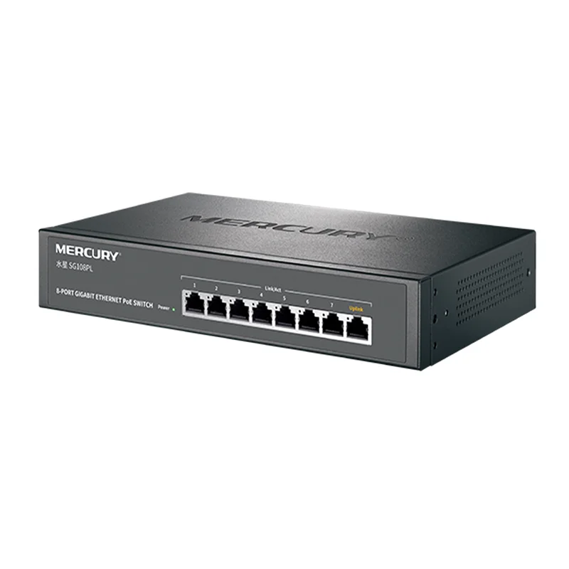 ForMercury SG108PL Full gigabit PoE network switch 8 port Ethernet PoE Security Monitoring