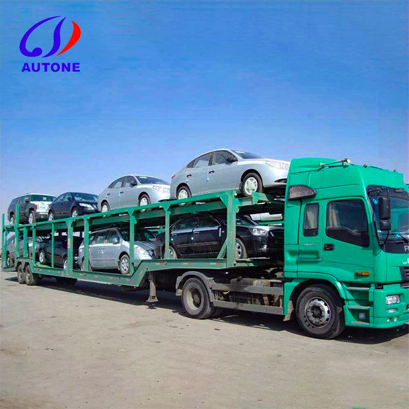 Double Deck 7 Car Gooseneck Car Carrier Trailer5/6/7/8 Car Carrier Semi Trailer Truck Trailer For Sale