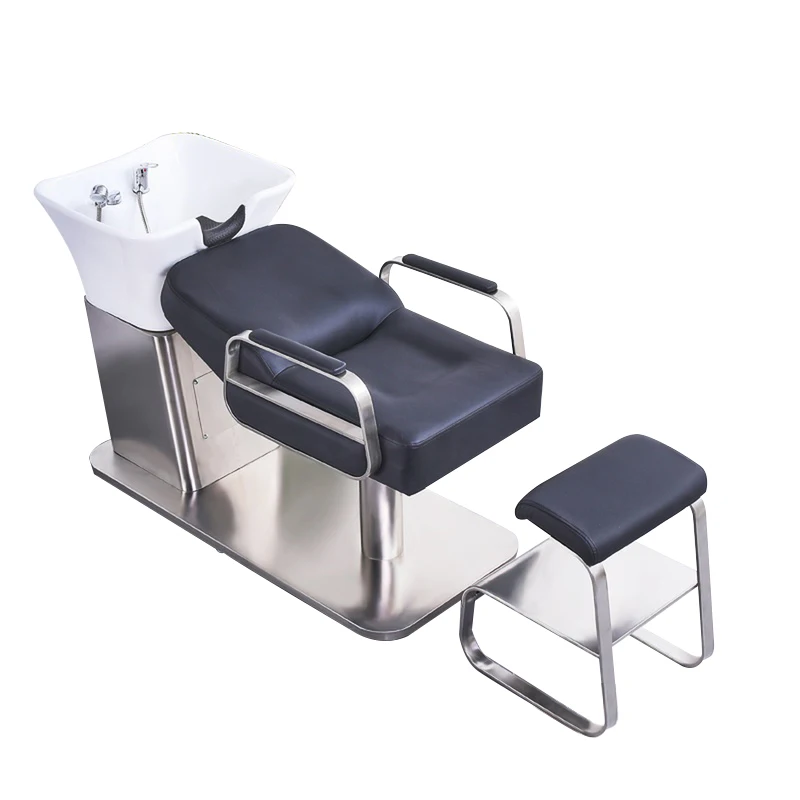 2020 hair shampoo basin chair shampoo station Simple bed high quality stainless steel bracket