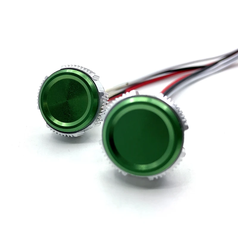 Ready to Ship 16mm Metal Momentary 12V IP68 Touch Waterproof Wired Piezoelectric Push Button24V Piezo Switch