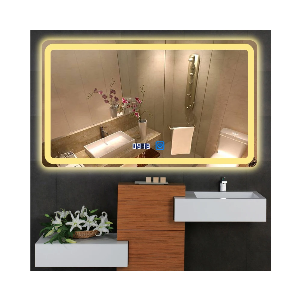 High quality  and low price backlit led light round bathroom wall mirror with CE Certificate
