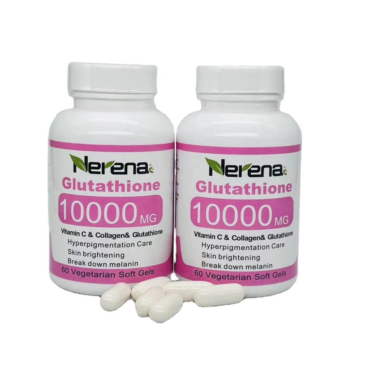 High Dose 10,000 MG Whitening Pills Glutathione Softgels All Skin Types Whitening Pills Ultimate Whitening