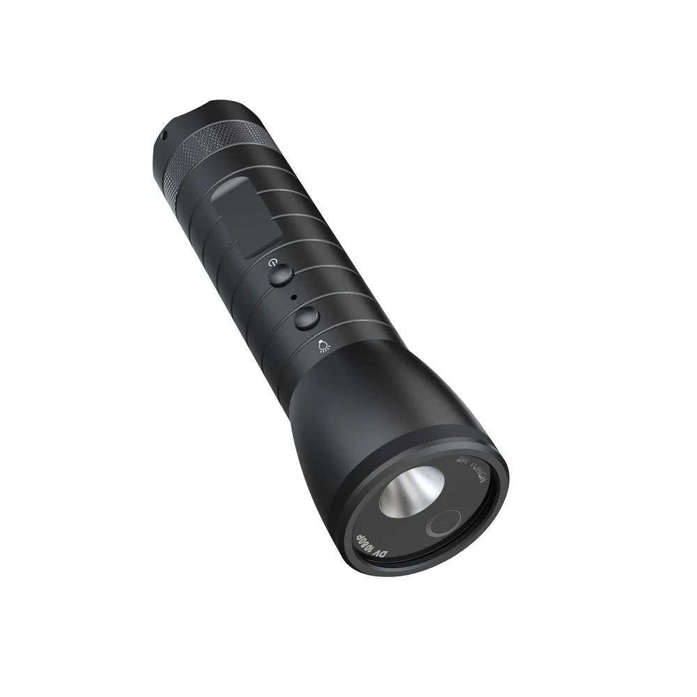 Waterproof IP66 Portable 2200mAh Rechargeable LED Torch Light DV Camera Flashlight Camera for Cycling Camping Adventure