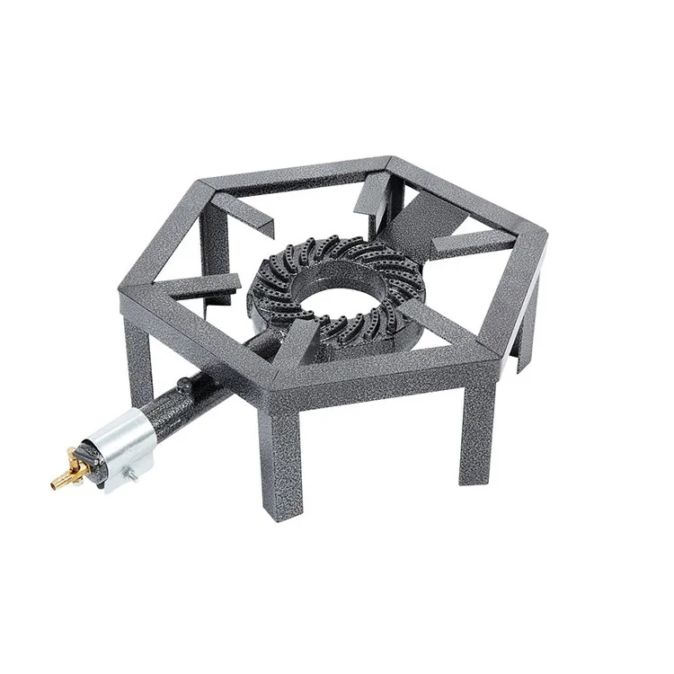 BBQ Cooking Iron Stove Light Weight With Cast Iron Burner Garden Grill